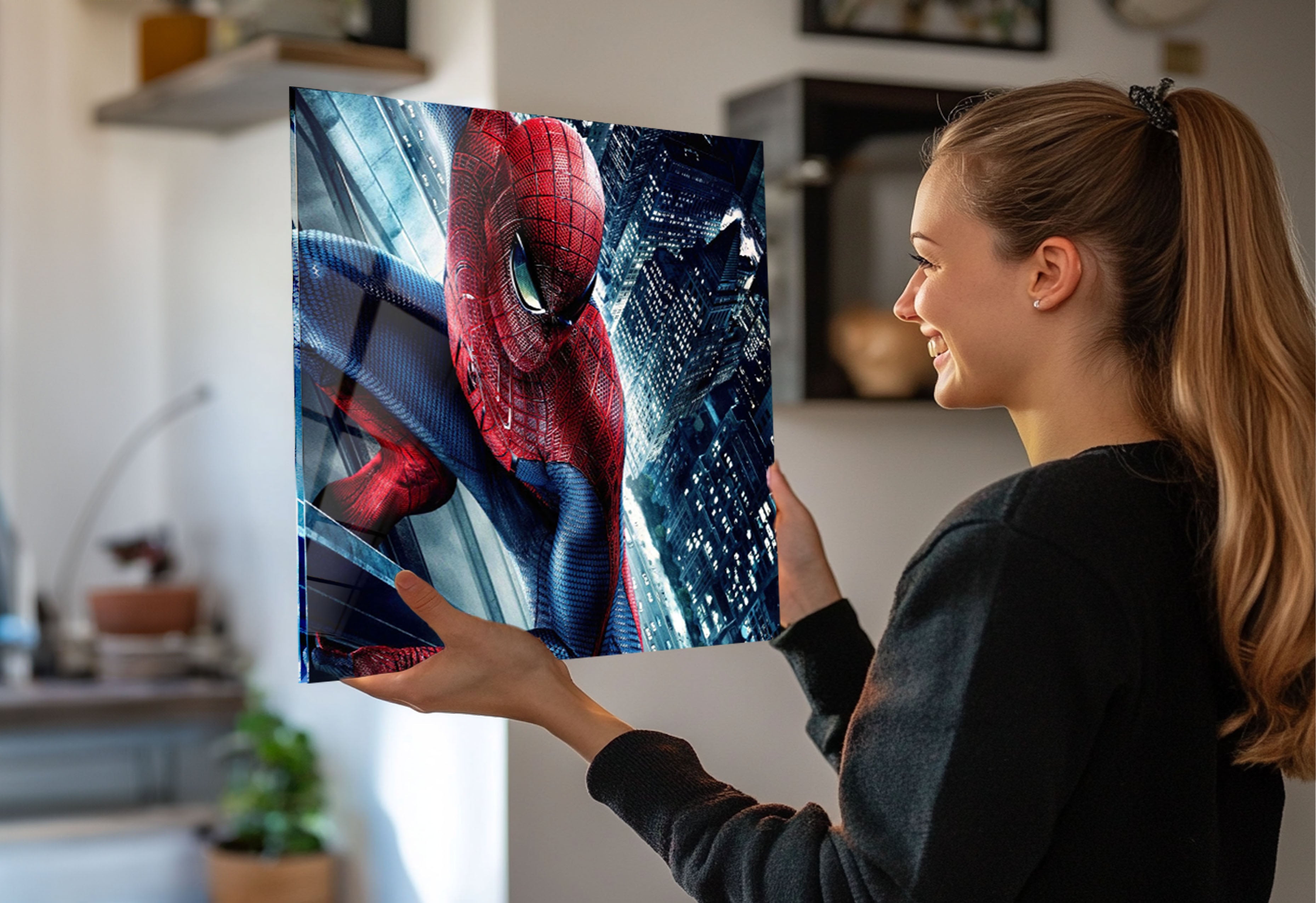 Abstract Spiderman Portrait Art Original Painting Pop Art Painting Deco Artwork For hotsell Walls Original Artwork Famous Paintings Living Room Home