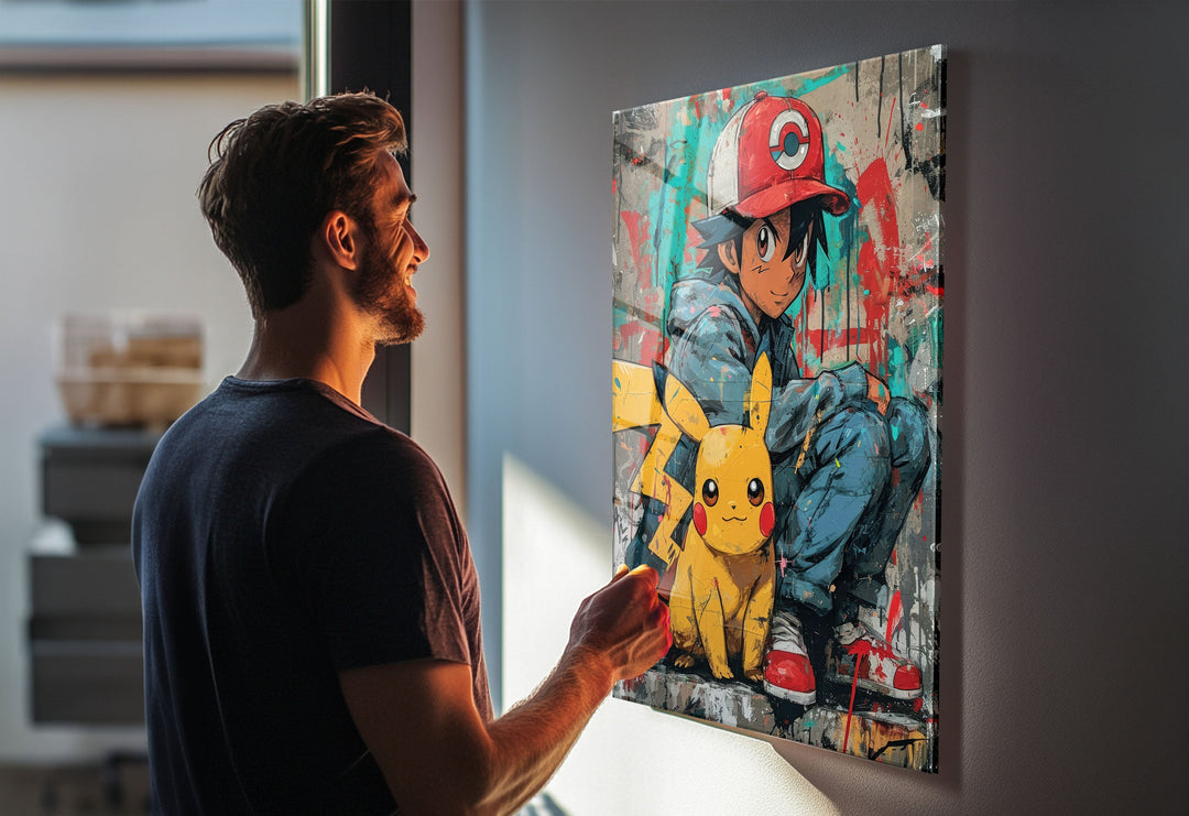 Unique and colorful Pokemon themed wall art prints - Charizard, Bulbasaur