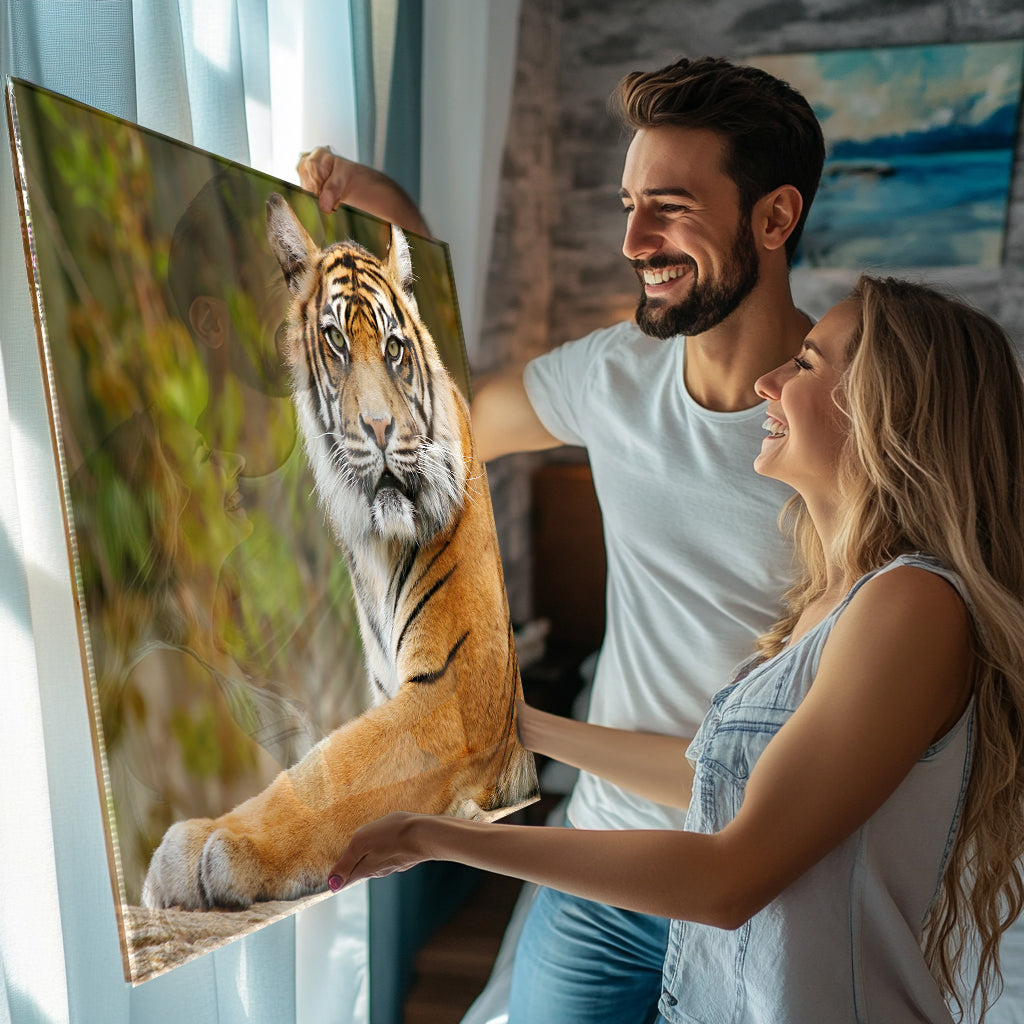 Stunning tiger wall art for a touch of nature in your home decor