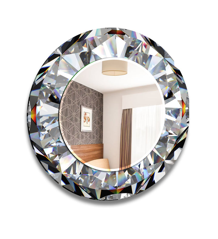 Diamond Round Wall Mirror modern mirror
