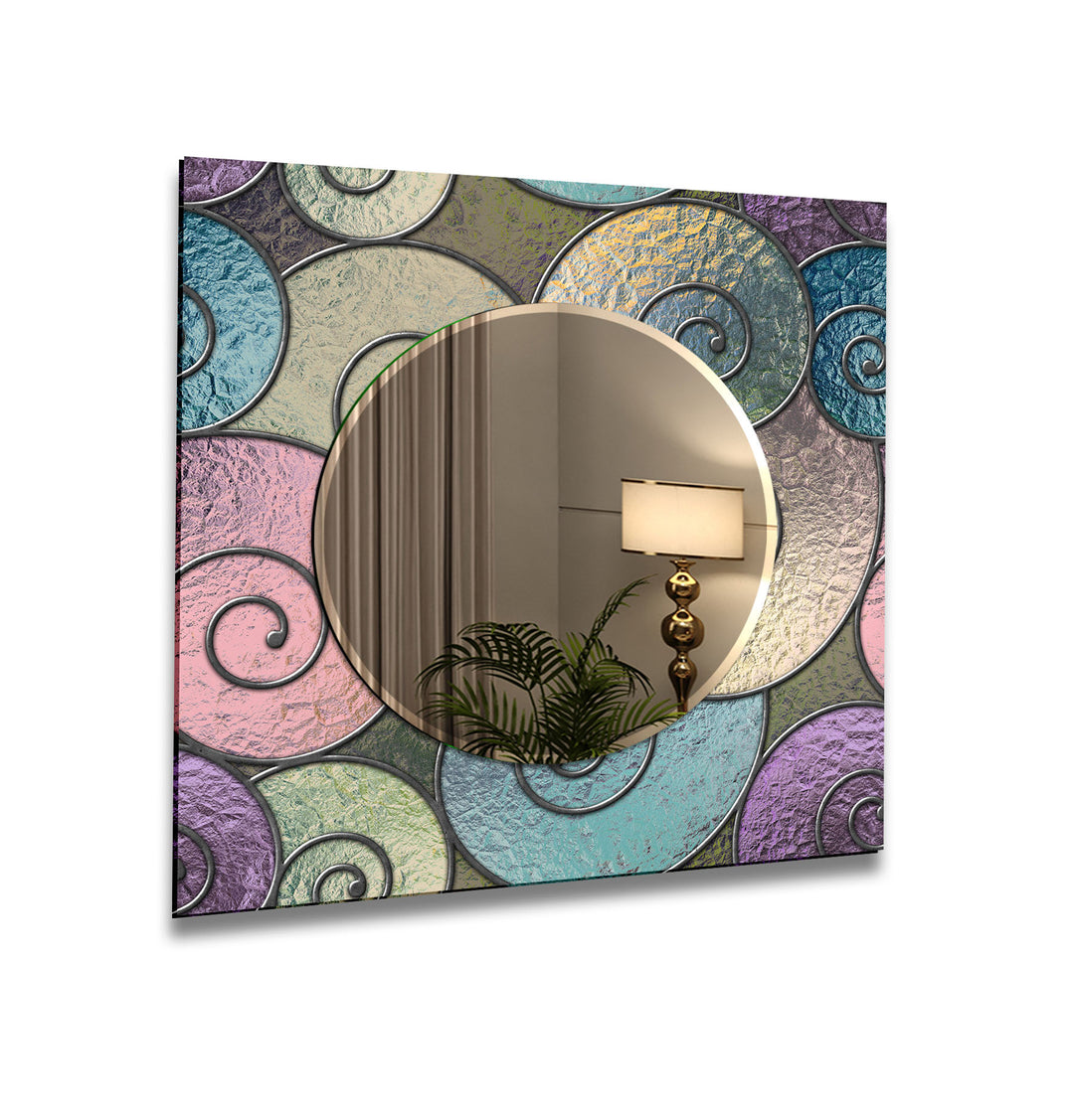 Abstract Spiral Wall Mirrors Bathroom Mirror
