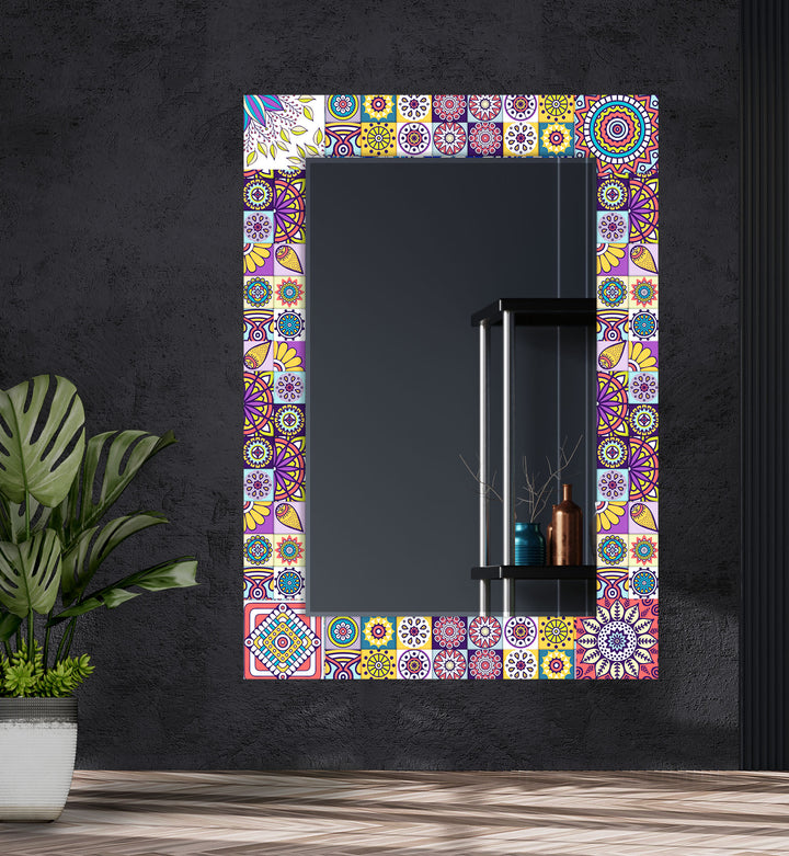 Colored Mosaic Wall Mirrors Modern Wall Mirror
