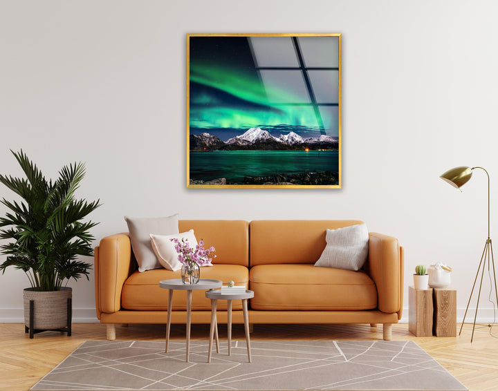 Northen Lights in Iceland Glass Wall Art art glass wall art, glass wall art pictures