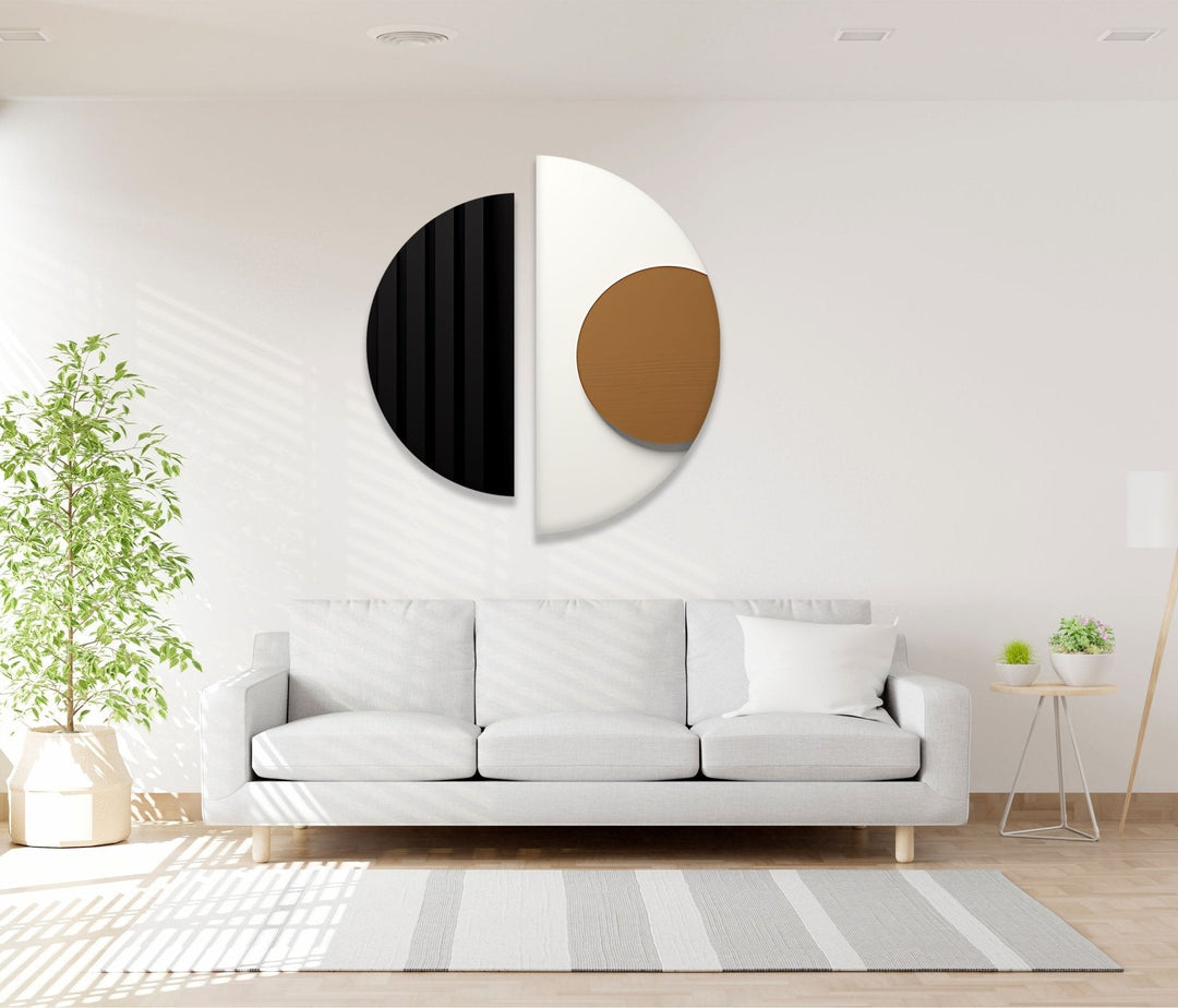 2 Piece Black White Glass Wall Art glass pictures for Wall, glass prints wall art
