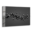 Black 3d Abstract Diamond Glass Wall Art