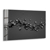 Black 3d Abstract Diamond Glass Wall Art