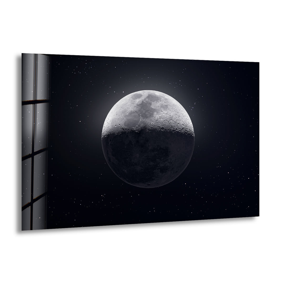 Half Moon Glass Wall Art glass image printing, glass prints from photos