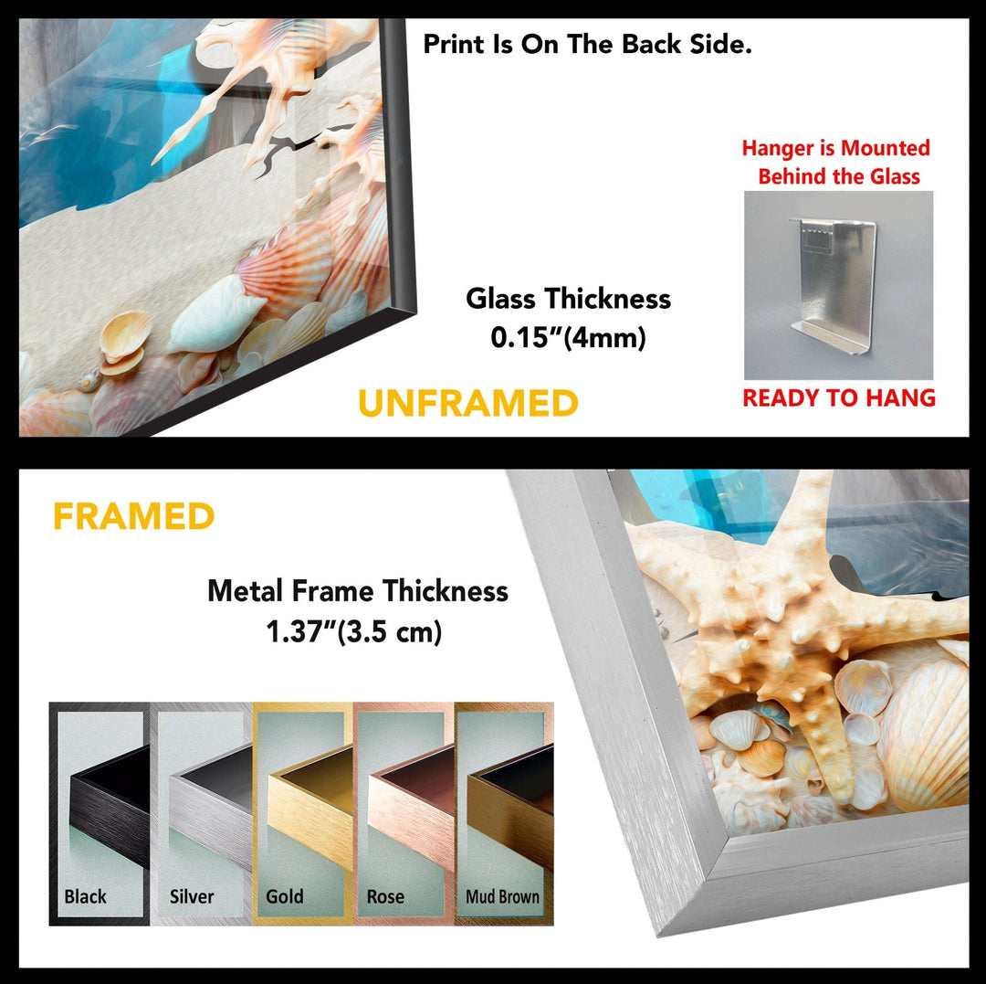 3D Dolphin Art Tempered Glass Wall Art - MyPhotoStation