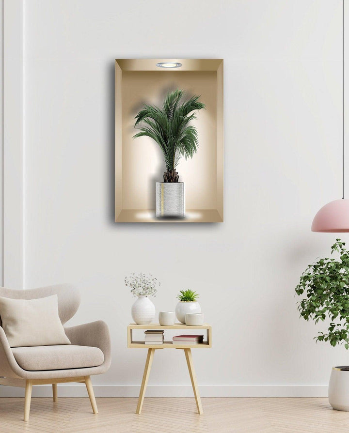 3D Niche Botanical Flower Glass Wall Art, glass photo prints, glass picture prints