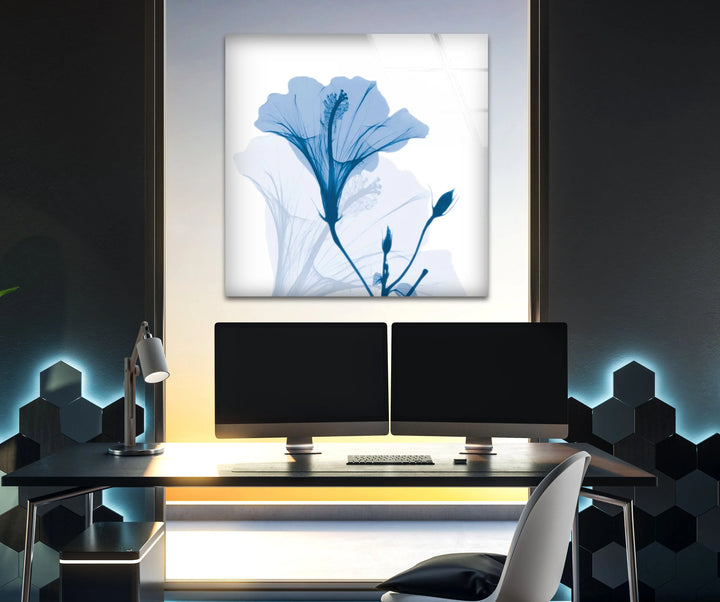 Albert Koetsier Hibiscus Chiller Glass Wall Art, glass pictures for Wall, glass prints wall art