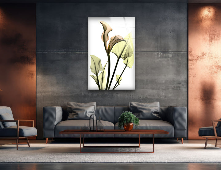 Albert Koetsier Xray Calla Lily Glass Wall Art, Glass Printing Wall Art, Print photos on glass