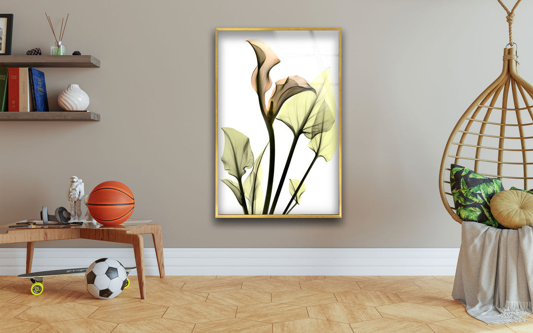 Albert Koetsier Xray Calla Lily Glass Wall Art, large glass photo prints, glass wall photos