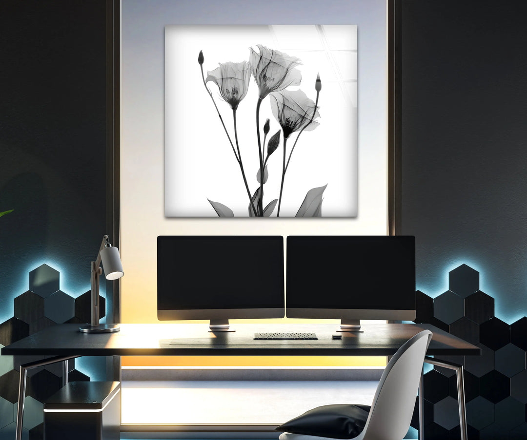 Albert Koetsier Tulip Tattoo Glass Wall Art, large glass photo prints, glass wall photos