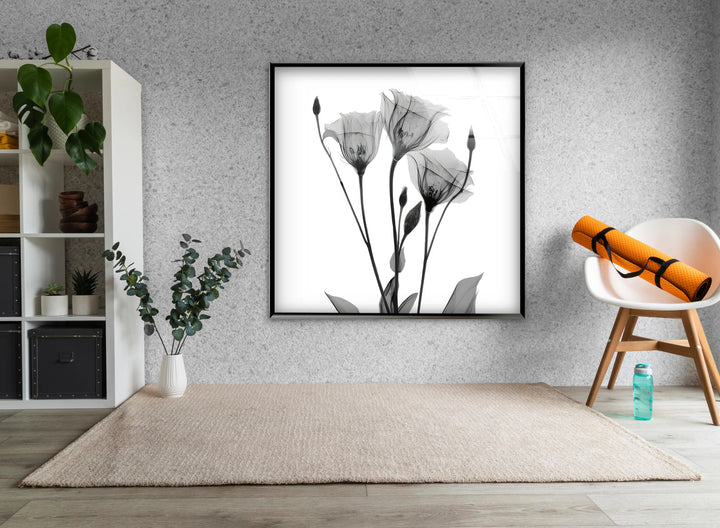 Albert Koetsier Tulip Tattoo Glass Wall Art, photo print on glass, prints on glass wall art