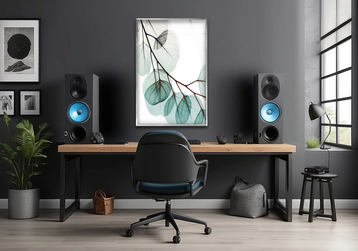 Albert Koetsier Xray Eucalyptus Glass Wall Art, large glass photo prints, glass wall photos