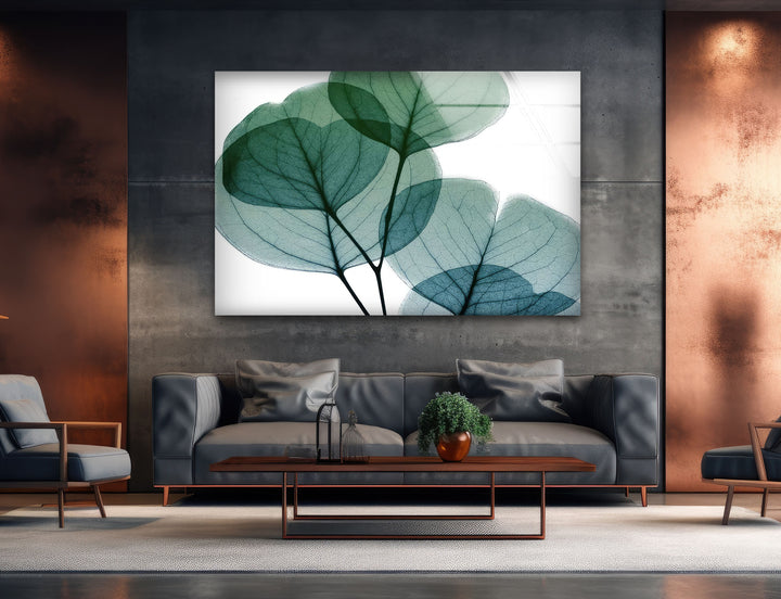 Albert Koetsier Dull Eucalyptus Mate Glass Wall Art, glass pictures for Wall, glass prints wall art