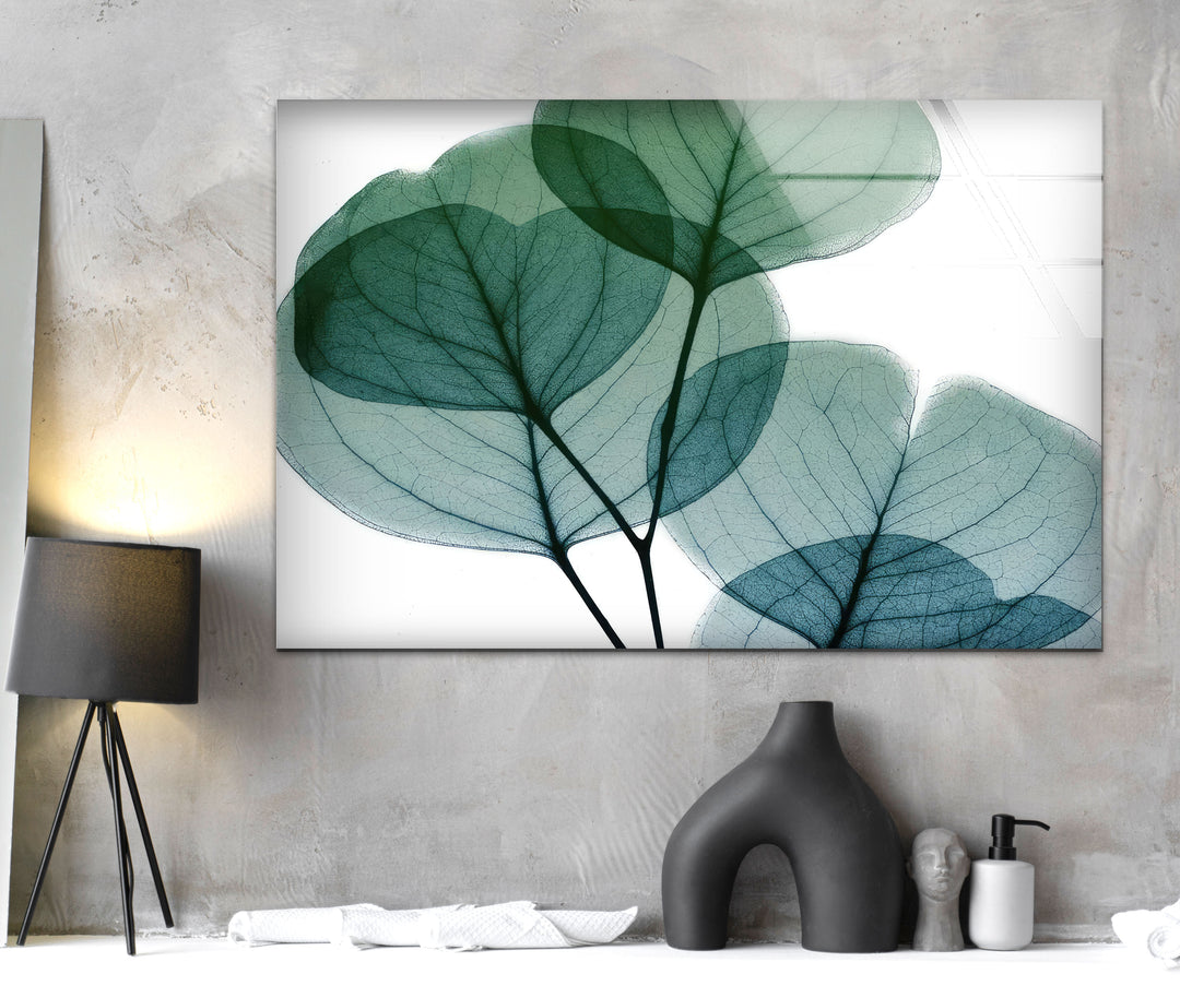 Albert Koetsier Dull Eucalyptus Mate Glass Wall Art, custom glass pictures, glass art prints