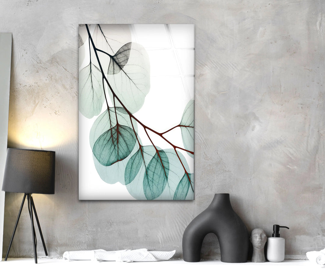 Albert Koetsier Xray Eucalyptus Glass Wall Art, stained glass wall art, stained glass wall decor