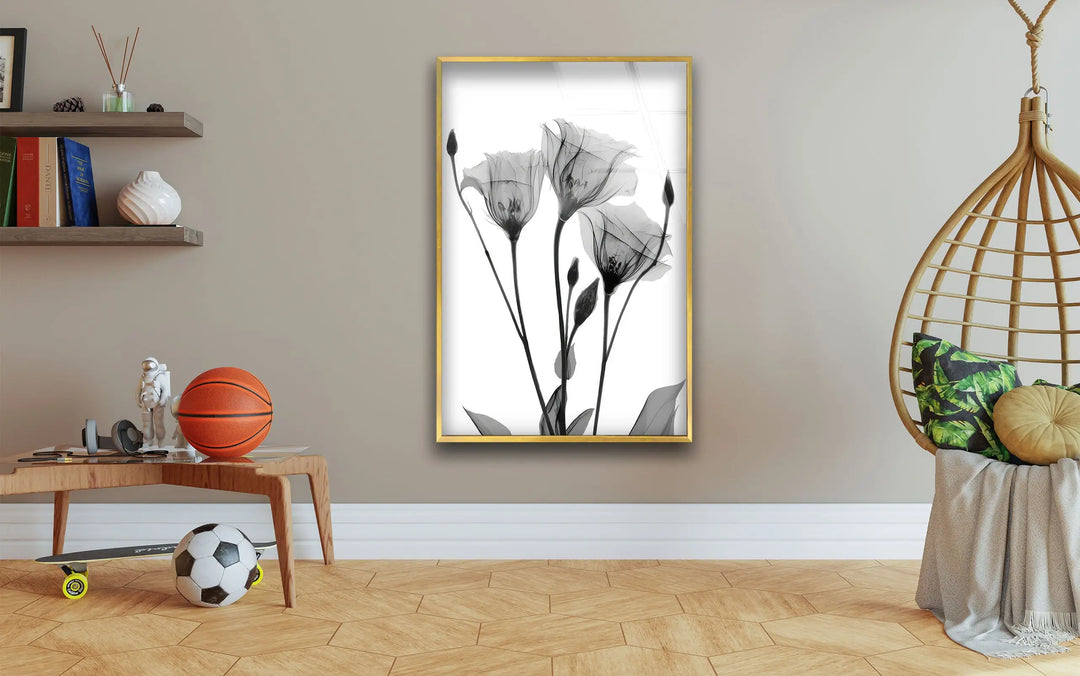 Albert Koetsier Tulip Tattoo Glass Wall Art, glass pictures for Wall, glass prints wall art