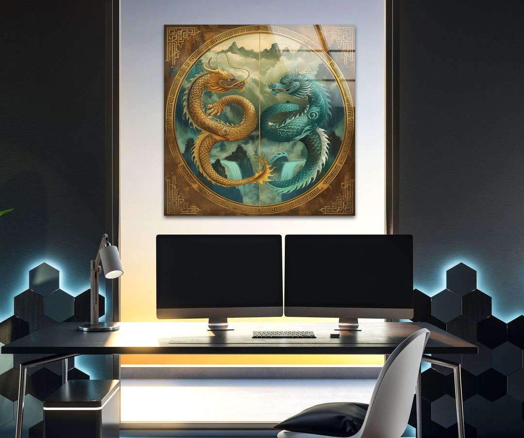 Ao Kuang & Ao Shun Glass Wall Art