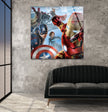 Avengers Glass Wall Art