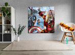 Avengers Glass Wall Art