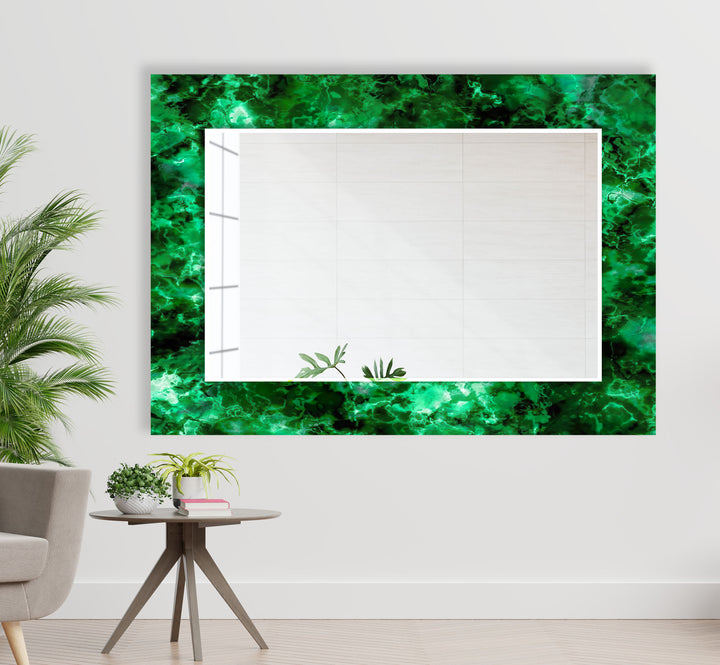 Black & Green Abstract Wall Mirror huge mirror
