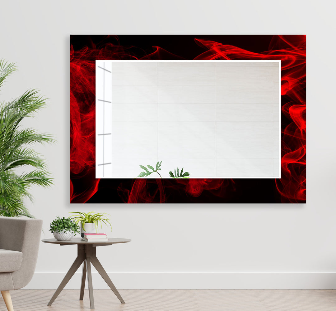 Red & Black Wall Mirror long mirror
