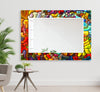 Stained Tempered Glass Wall Mirror