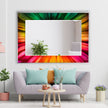 Stained Tempered Glass Wall Mirror