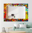 Stained Tempered Glass Wall Mirror