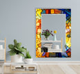 Stained Tempered Glass Wall Mirror