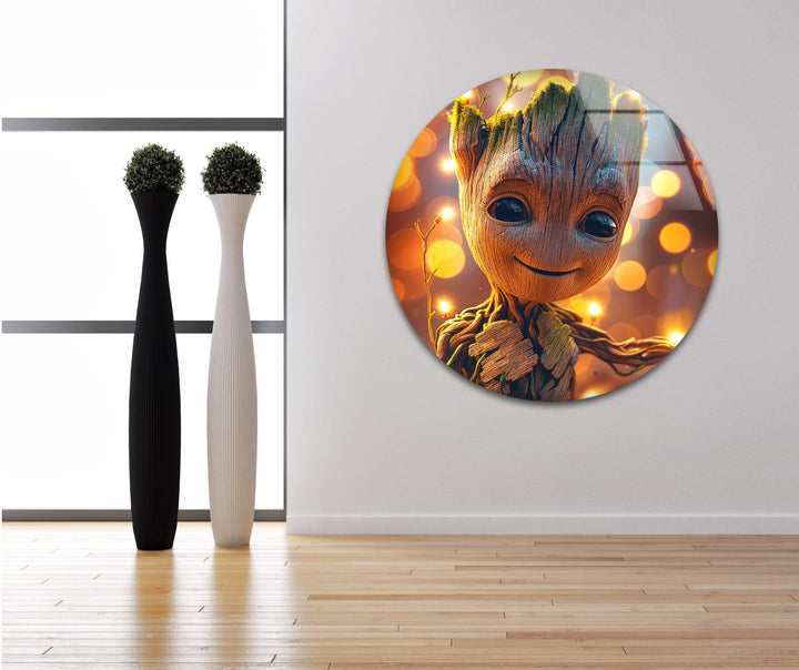 The Baby Groot Glass Print Wall Art Ideas