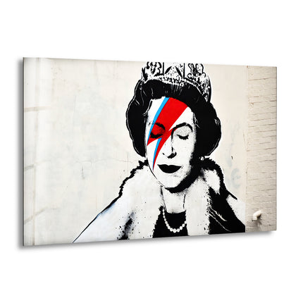 Banksy Queen Elizabeth Glass Wall Art - Discover Banksy wall art for sale and bring unique, provocative designs into your home. Shop our extensive collection of Banksy art prints, including large Banksy wall art pieces, and make a bold statement with authentic Banksy paintings for sale.