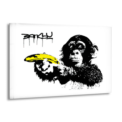 Banksy Pulp Fiction Bananas - Discover Banksy wall art for sale and bring unique, provocative designs into your home. Shop our extensive collection of Banksy art prints, including large Banksy wall art pieces, and make a bold statement with authentic Banksy paintings for sale.