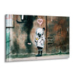 Banksy Love Glass Wall Art - Our Banksy art for sale includes a variety of pieces, from famous works to unique interpretations, all meticulously printed on reinforced tempered glass. This medium not only enhances the vivid colors and intricate details of Banksy's work but also ensures durability and longevity. Ideal for both indoor and outdoor use, these pieces are versatile and built to last.