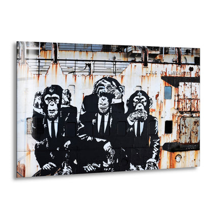 3 Monkey Banksy Glass Wall Art - Explore our collection today and discover the perfect Banksy artwork for sale that speaks to you. With our extensive range of Banksy prints, you are sure to find the ideal piece to complement your home decor. Elevate your space with the provocative and iconic style of Banksy, and make a statement with our exclusive glass wall art.