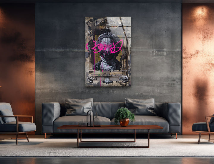 Baroque Portrait Glass Wall Art