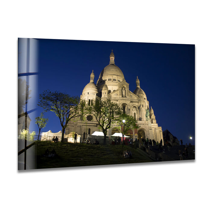 Sacré-Cœur Paris Glass Wall Art – The Enchanting Beauty of Montmartre!
