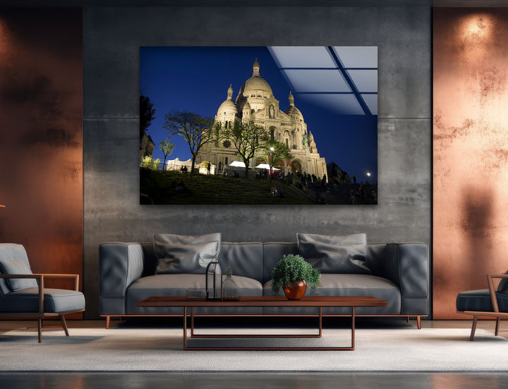 Sacré-Cœur at Night – Stunning Paris Wall Art for Elegant Décor