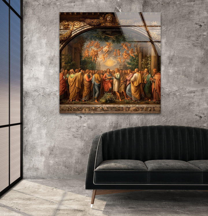 Caravaggio Paints Glass Wall Art glass image printing, glass prints from photos
