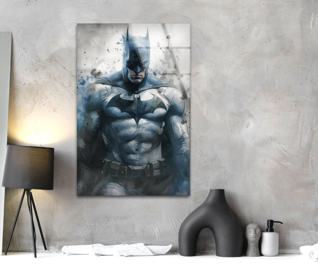 Batman Painting Glass Wall Art,  art glass wall art, glass wall art pictures