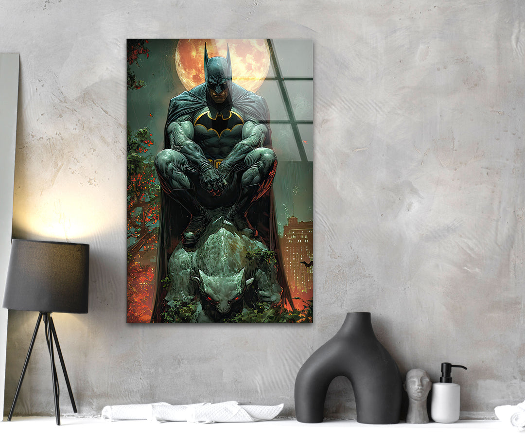 Batman Art Glass Wall Art glass photo prints, glass picture prints
