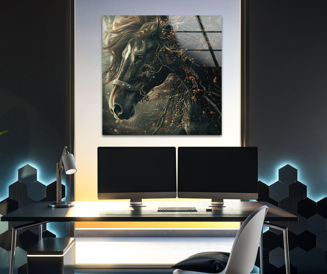 Fantastic Horse Glass Wall Art Glass Printing Wall Art, Print photos on glass