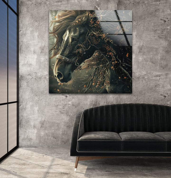 Fantastic Horse Glass Wall Art stained glass wall art, stained glass wall decor