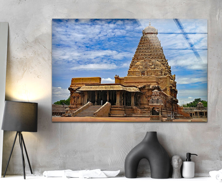 Transform your space with this stunning visual of the Brihadeeswarar Temple, perfect for art lovers and history enthusiasts.