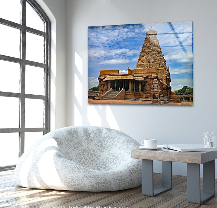 Bring the architectural beauty of the Brihadeeswarar Temple into your home with this high-quality UV print.