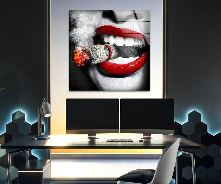 Business Character 2 Glass Wall Art glass photo prints, glass picture prints
