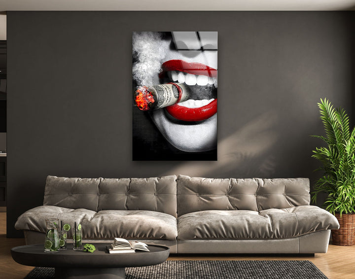 Business Character 2 Glass Wall Art glass art painting, glass art for the Wall
