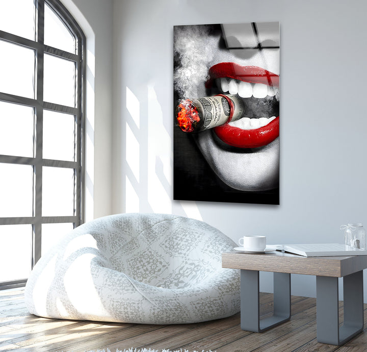 Business Character 2 Glass Wall Art large glass photo prints, glass wall photos
